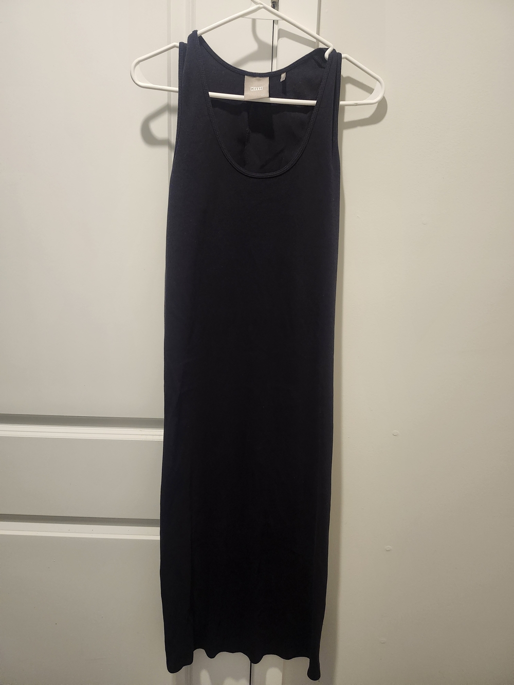 Kith Black Ribbed Tank Dress